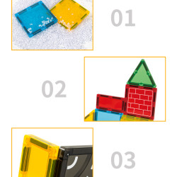 Magnetne kocke LELINO Build 50 kosov