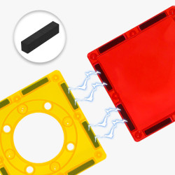 Magnetne kocke LELINO Build 50 kosov