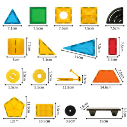 Magnetne kocke LELINO Build 50 kosov