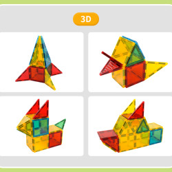 Magnetne kocke LELINO Build 50 kosov