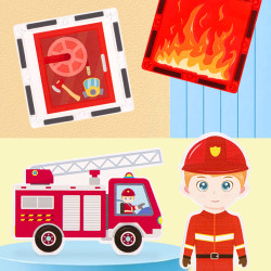 Magnetne ploščice LELINO Fantasy Fire Control  48 kosov