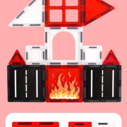 Magnetne ploščice LELINO Fantasy Fire Control  48 kosov