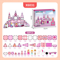 Magnetne kocke LELINO Fantasy Princess 58 kosov