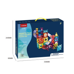 Magnetne kocke LELINO Roller 72 kosov