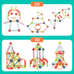 Magnetne kocke LELINO Sticks 32 kosov